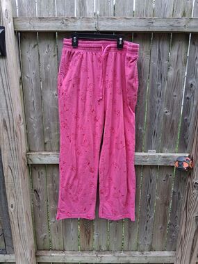 416 All Over Print Hello Kitty & Friends by Sanrio Pink PJ Pajama Pants Large